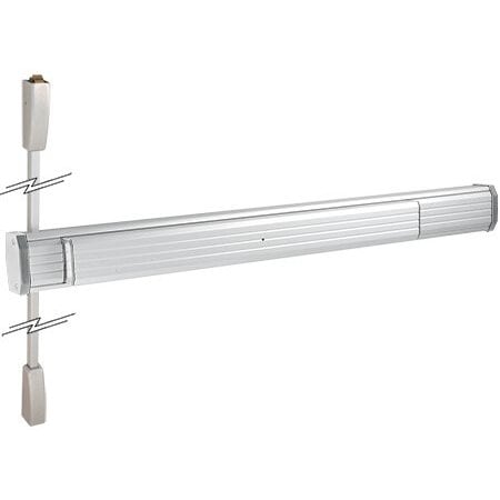 Jackson Satin Aluminum 48 x 96 1275 Push Pad Surface Vertical Rod Panic Exit Device 31127548628